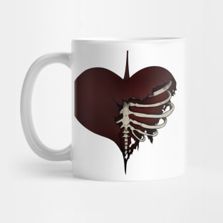 Ribcage Heart Mug